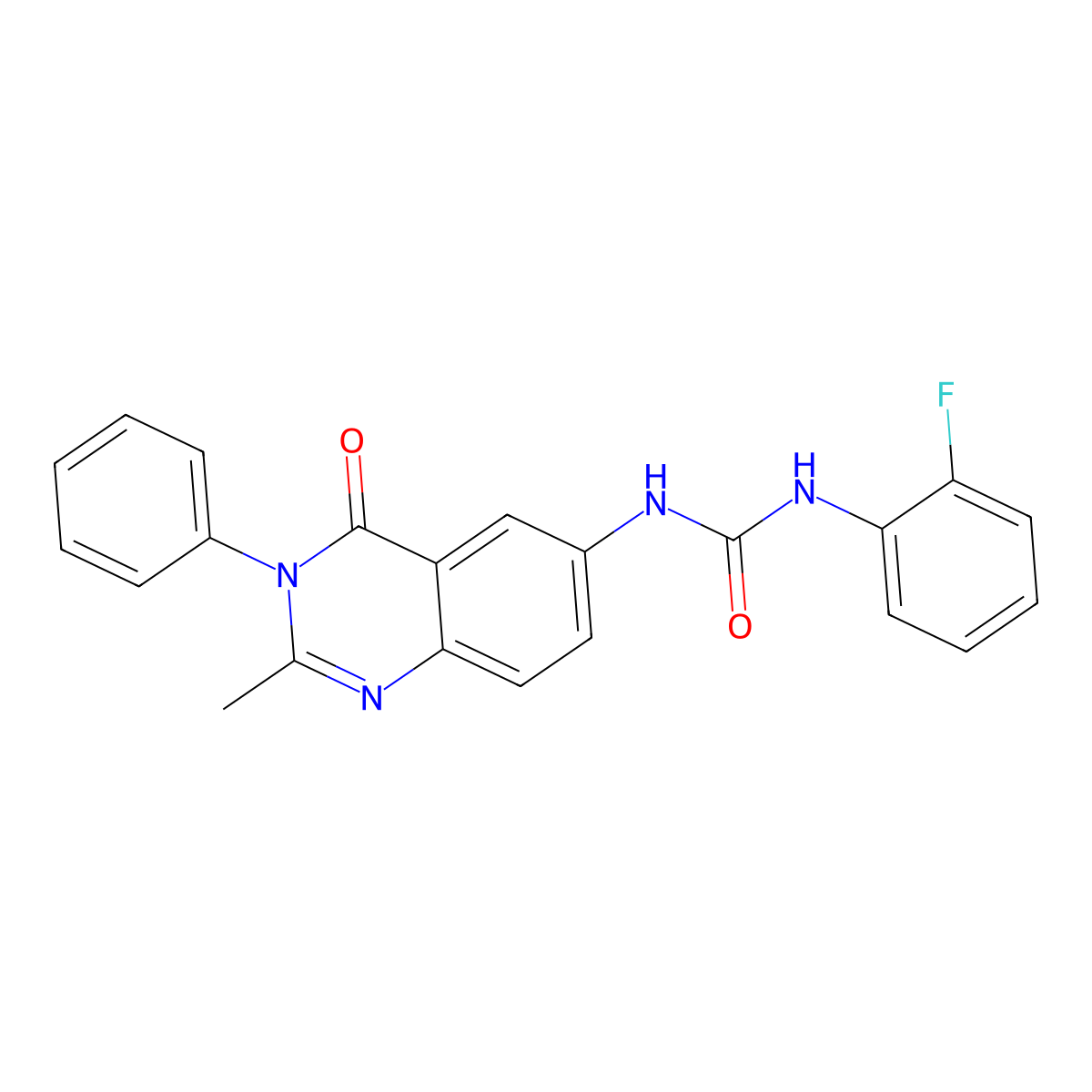 1-(2-Fluorophenyl)-3-(2-methyl-4-oxo-3-phenyl-3,4-dihydroquinazolin-6-yl)urea molecular structure, CAS 1172349-46-0