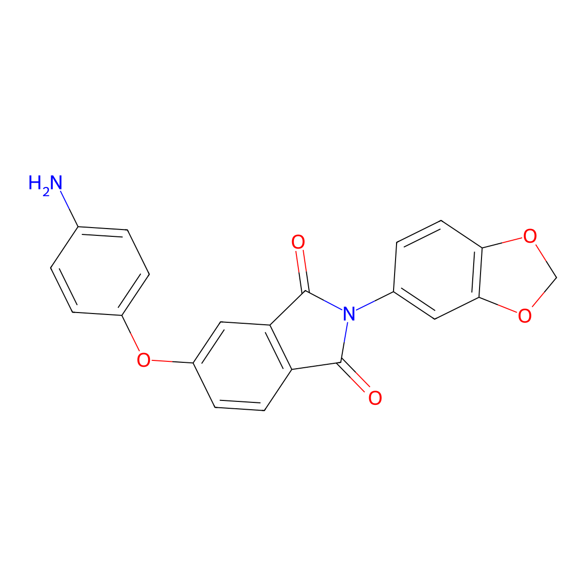 5-(4-Aminophenoxy)-2-(1,3-benzodioxol-5-yl)-1H-isoindole-1,3(2H)-dione molecular structure, CAS 1172349-47-1