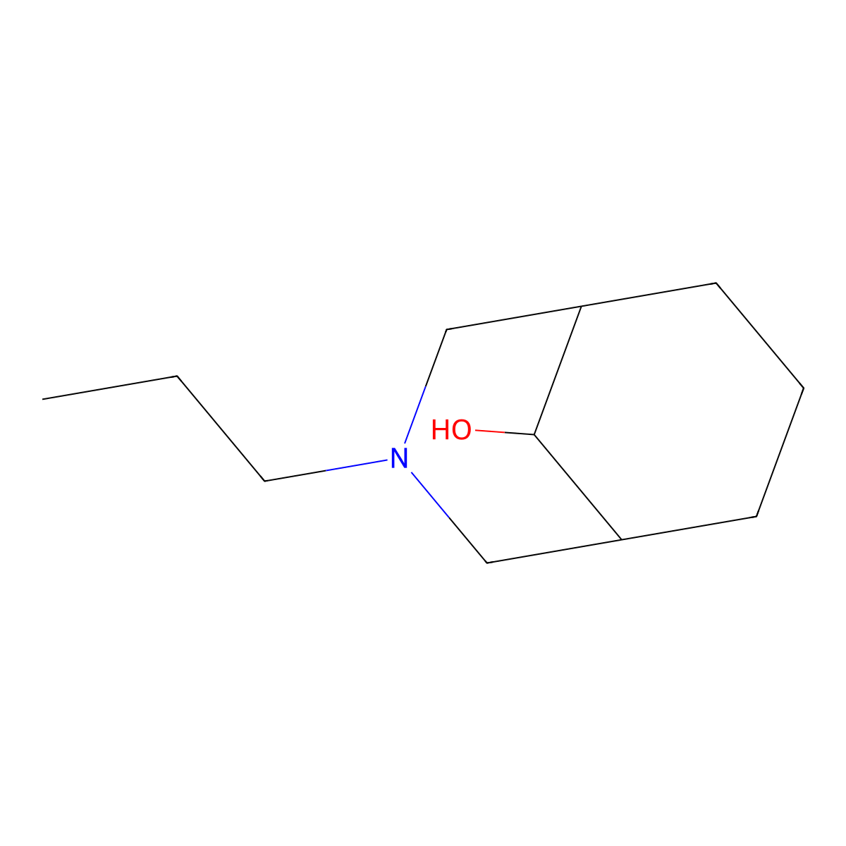 3-Propyl-3-azabicyclo[3.3.1]nonan-9-ol molecular structure, CAS 1172350-76-3