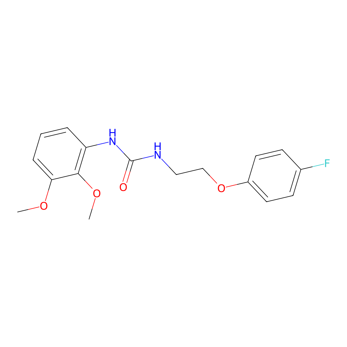 1-(2,3-Dimethoxyphenyl)-3-(2-(4-fluorophenoxy)ethyl)urea molecular structure, CAS 1172360-75-6