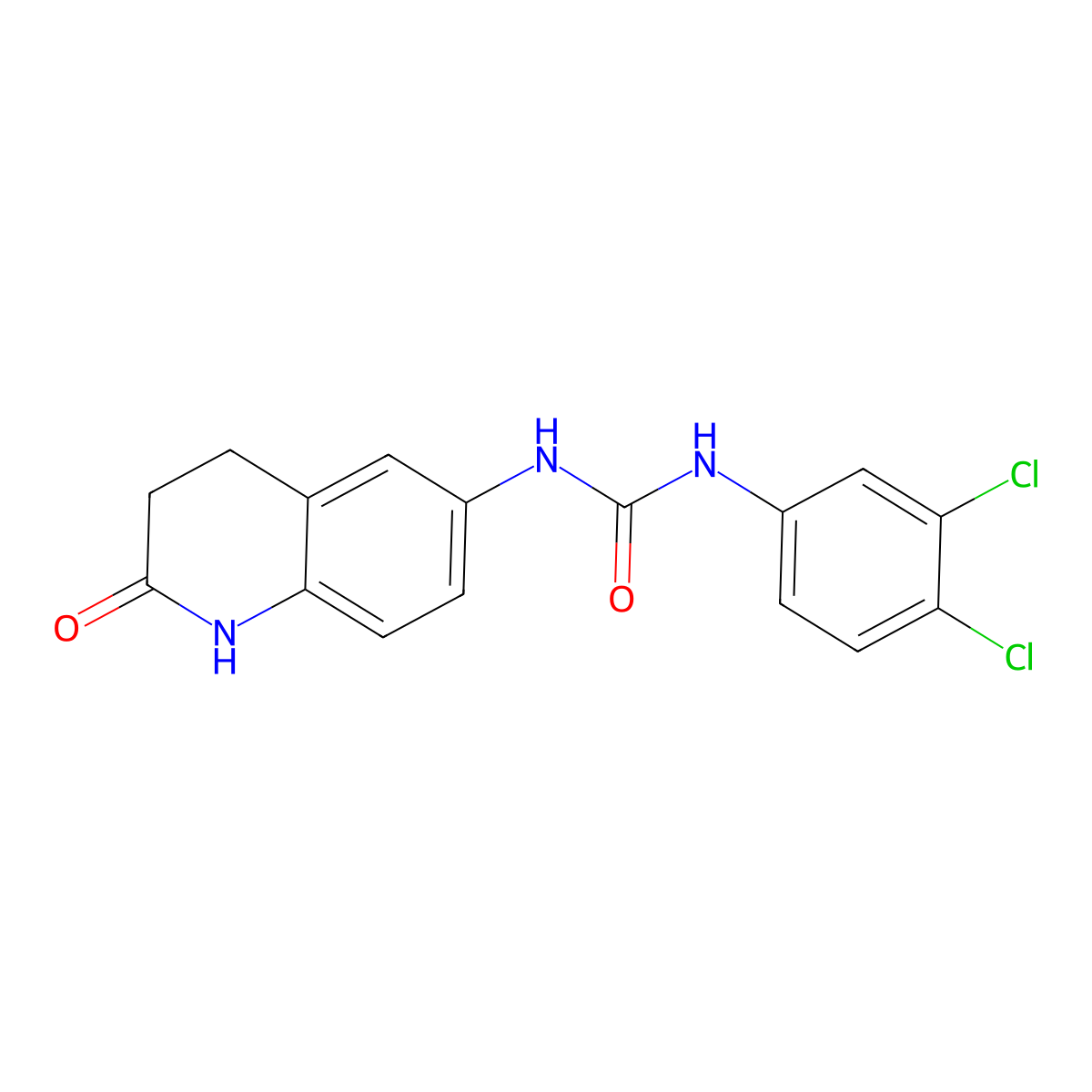 1-(3,4-Dichlorophenyl)-3-(2-oxo-1,2,3,4-tetrahydroquinolin-6-yl)urea molecular structure, CAS 1172363-08-4