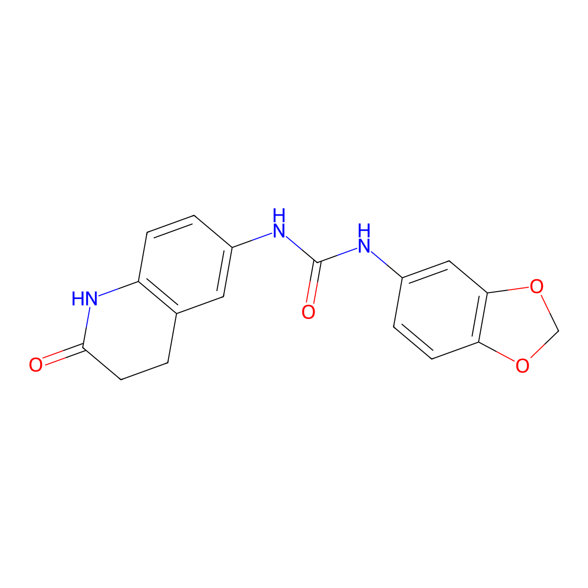 1-(Benzo[d][1,3]dioxol-5-yl)-3-(2-oxo-1,2,3,4-tetrahydroquinolin-6-yl)urea molecular structure, CAS 1172393-41-7