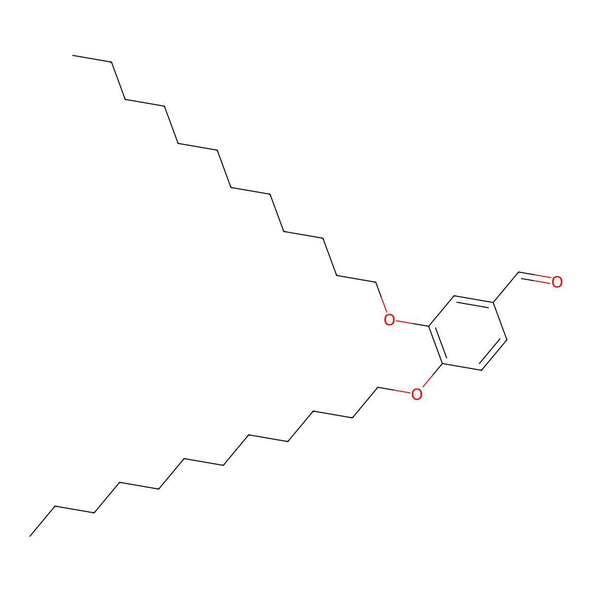 3,4-Bis(dodecyloxy)benzaldehyde molecular structure, CAS 117241-25-5
