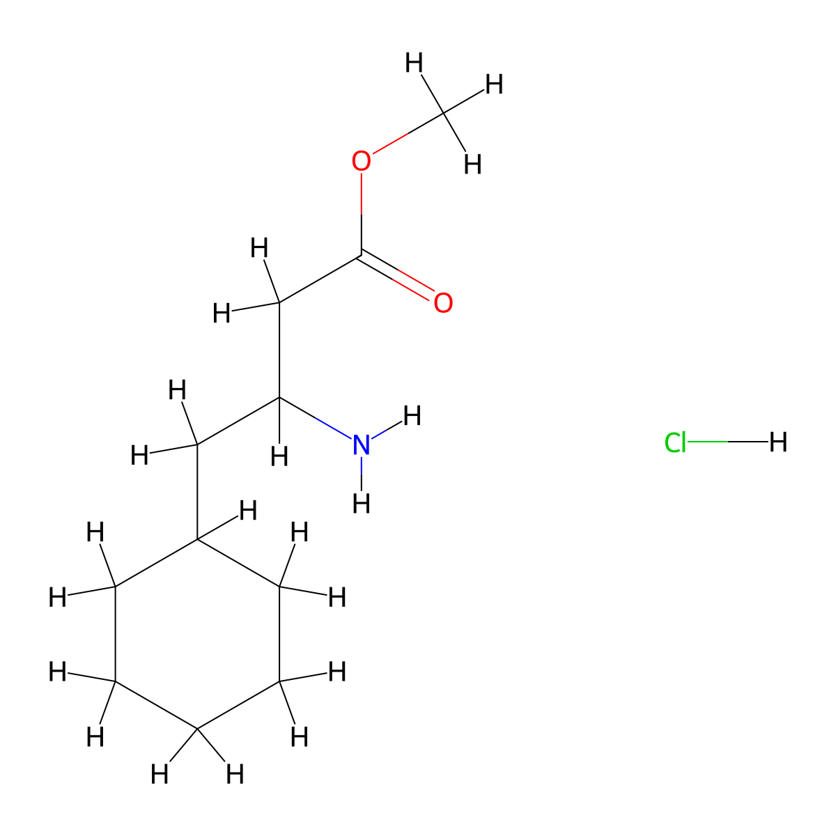 3-Amino-4-cyclohexylbutyric acid methyl ester hydrochloride molecular structure, CAS 1172415-72-3