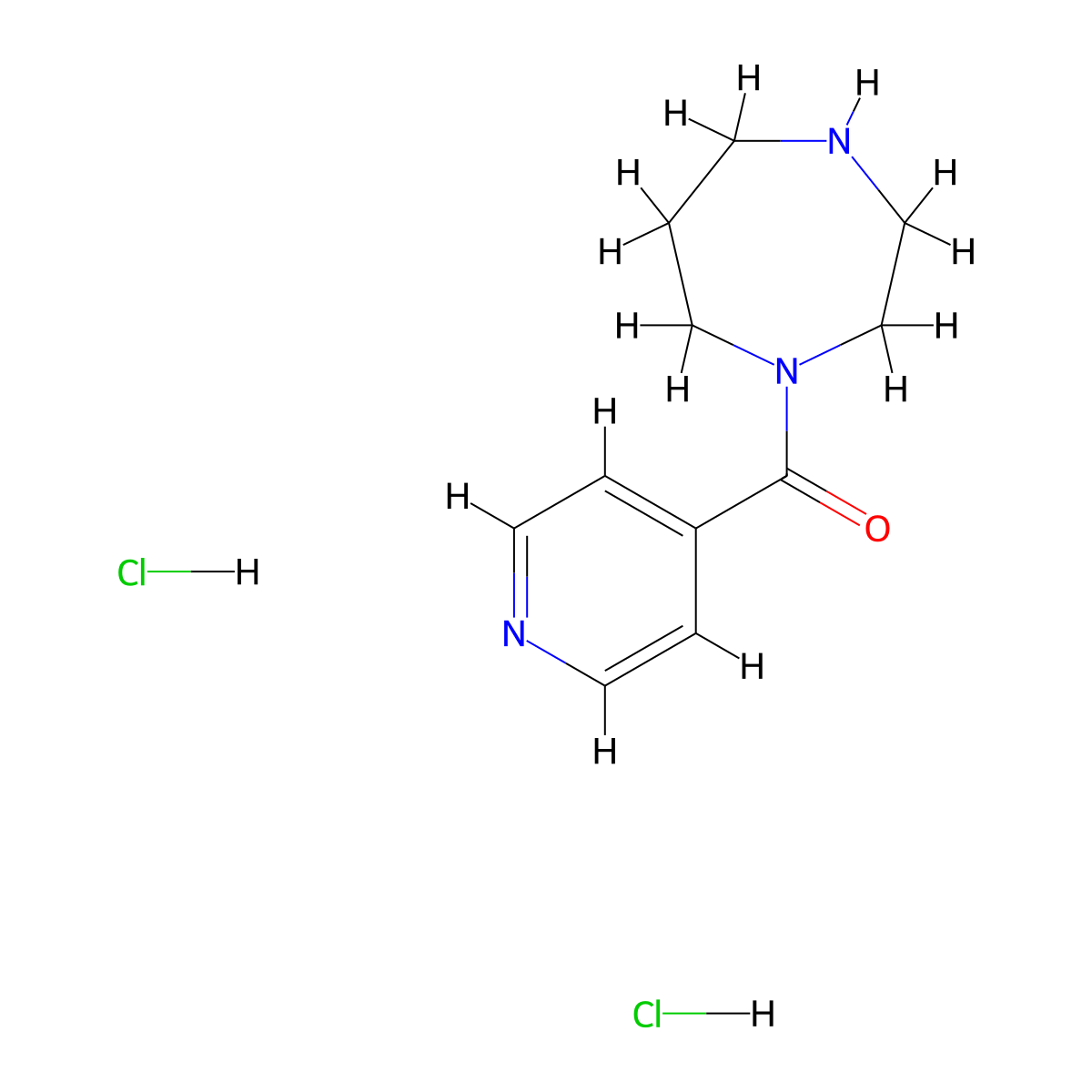 1-(Pyridine-4-carbonyl)-1,4-diazepane dihydrochloride molecular structure, CAS 1172422-18-2
