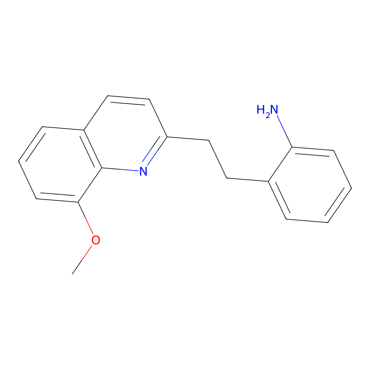 2-(2-(8-Methoxyquinolin-2-yl)ethyl)aniline molecular structure, CAS 1172423-38-9
