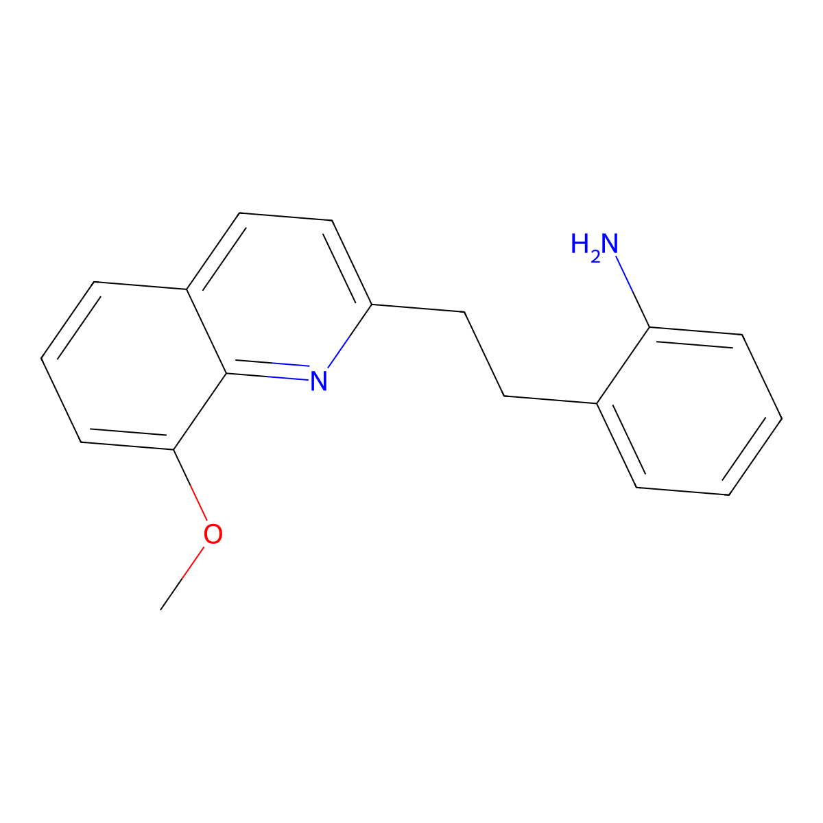 2-(2-(8-Methoxyquinolin-2-yl)ethyl)aniline molecular structure, CAS 1172423-38-9