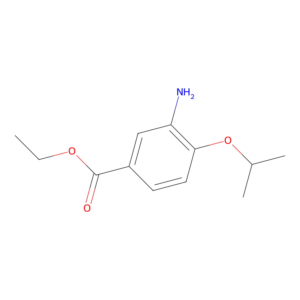 Ethyl 3-amino-4-isopropoxybenzoate molecular structure, CAS 1172446-48-8