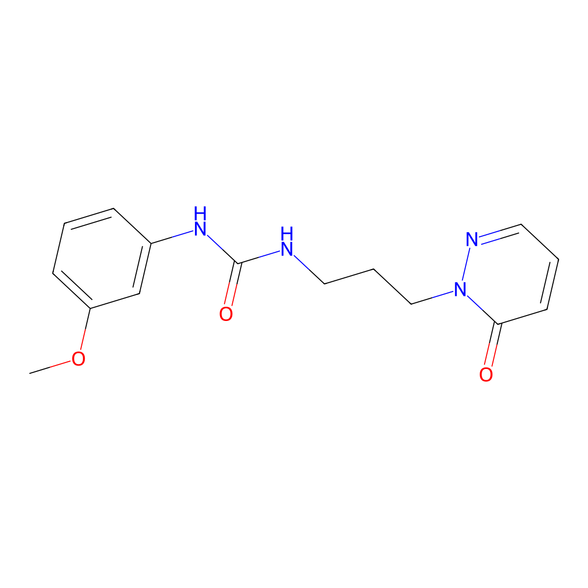 1-(3-methoxyphenyl)-3-(3-(6-oxopyridazin-1(6H)-yl)propyl)urea molecular structure, CAS 1172451-25-0