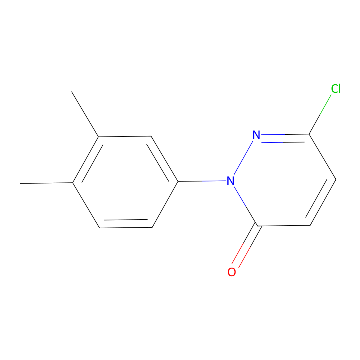 6-Chloro-2-(3,4-dimethylphenyl)pyridazin-3(2H)-one molecular structure, CAS 1172451-50-1