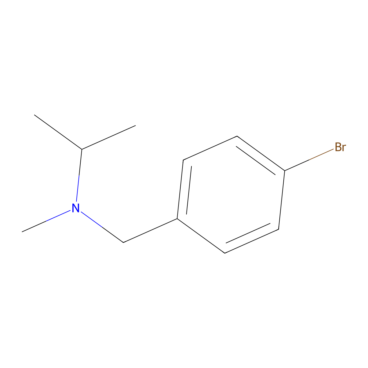N-(4-Bromobenzyl)-N-methylpropan-2-amine molecular structure, CAS 1172472-73-9