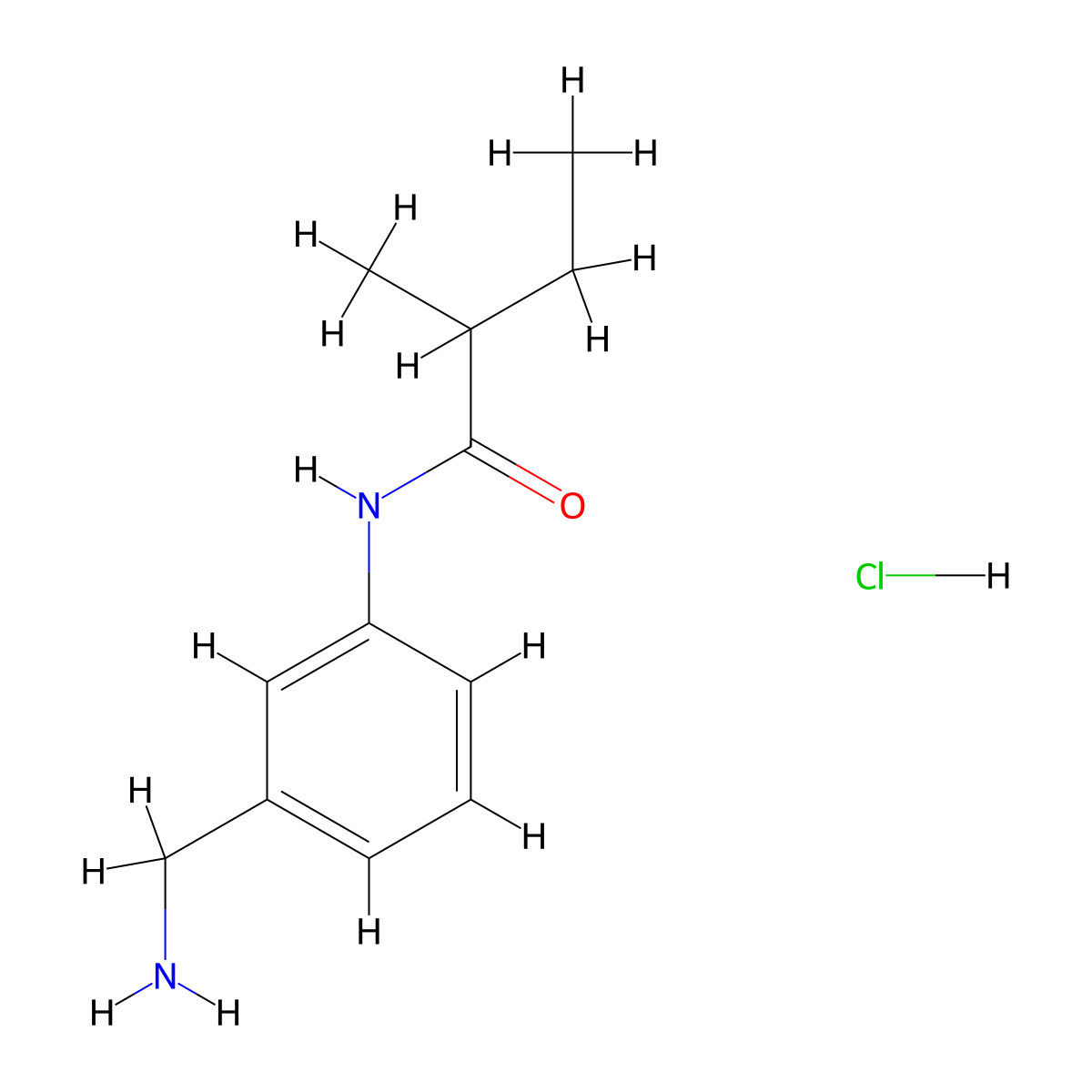 N-(3-(aminomethyl)phenyl)-2-methylbutanamide hydrochloride molecular structure, CAS 1172475-69-2