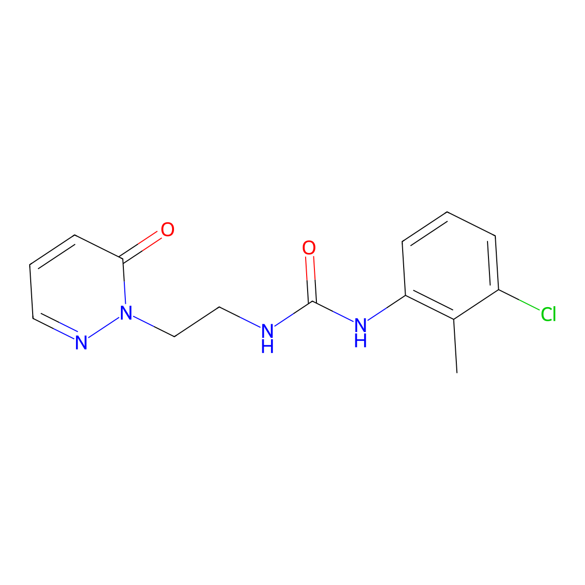 1-(3-chloro-2-methylphenyl)-3-(2-(6-oxopyridazin-1(6H)-yl)ethyl)urea molecular structure, CAS 1172477-16-5