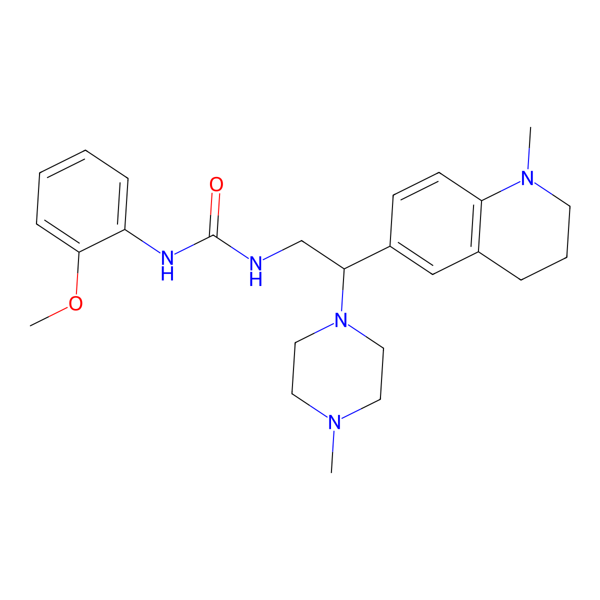 1-(2-Methoxyphenyl)-3-[2-(1-methyl-1,2,3,4-tetrahydroquinolin-6-yl)-2-(4-methylpiperazin-1-yl)ethyl]urea molecular structure, CAS 1172485-36-7