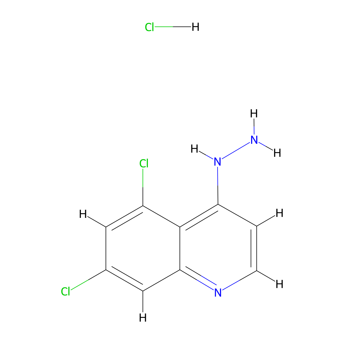 5,7-Dichloro-4-hydrazinoquinoline hydrochloride molecular structure, CAS 1172490-52-6