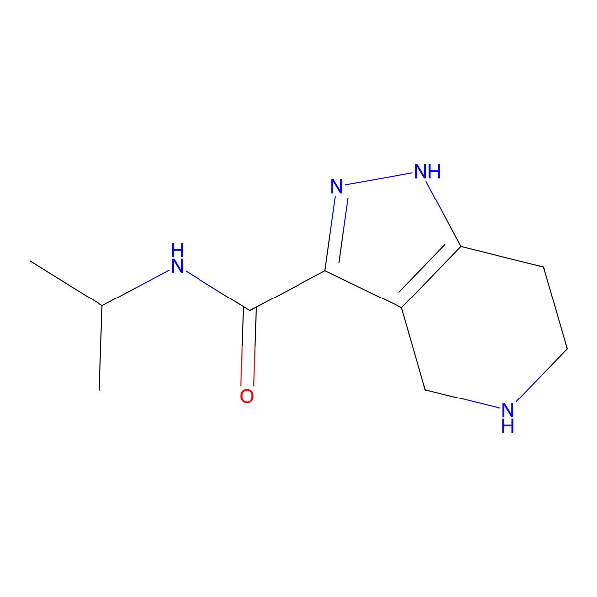 N-Isopropyl-4,5,6,7-tetrahydro-1H-pyrazolo[4,3-c]pyridine-3-carboxamide molecular structure, CAS 1172510-40-5
