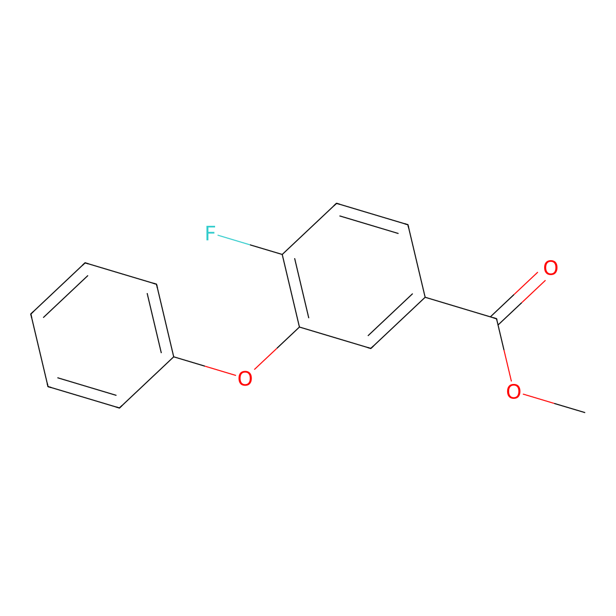 Methyl 4-fluoro-3-phenoxybenzoate molecular structure, CAS 117252-08-1