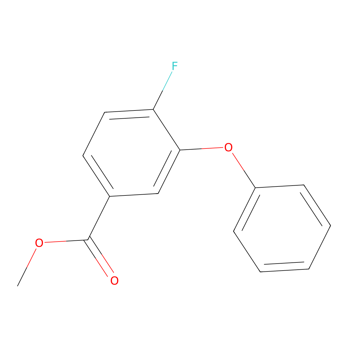 Methyl 4-fluoro-3-phenoxybenzoate molecular structure, CAS 117252-08-1