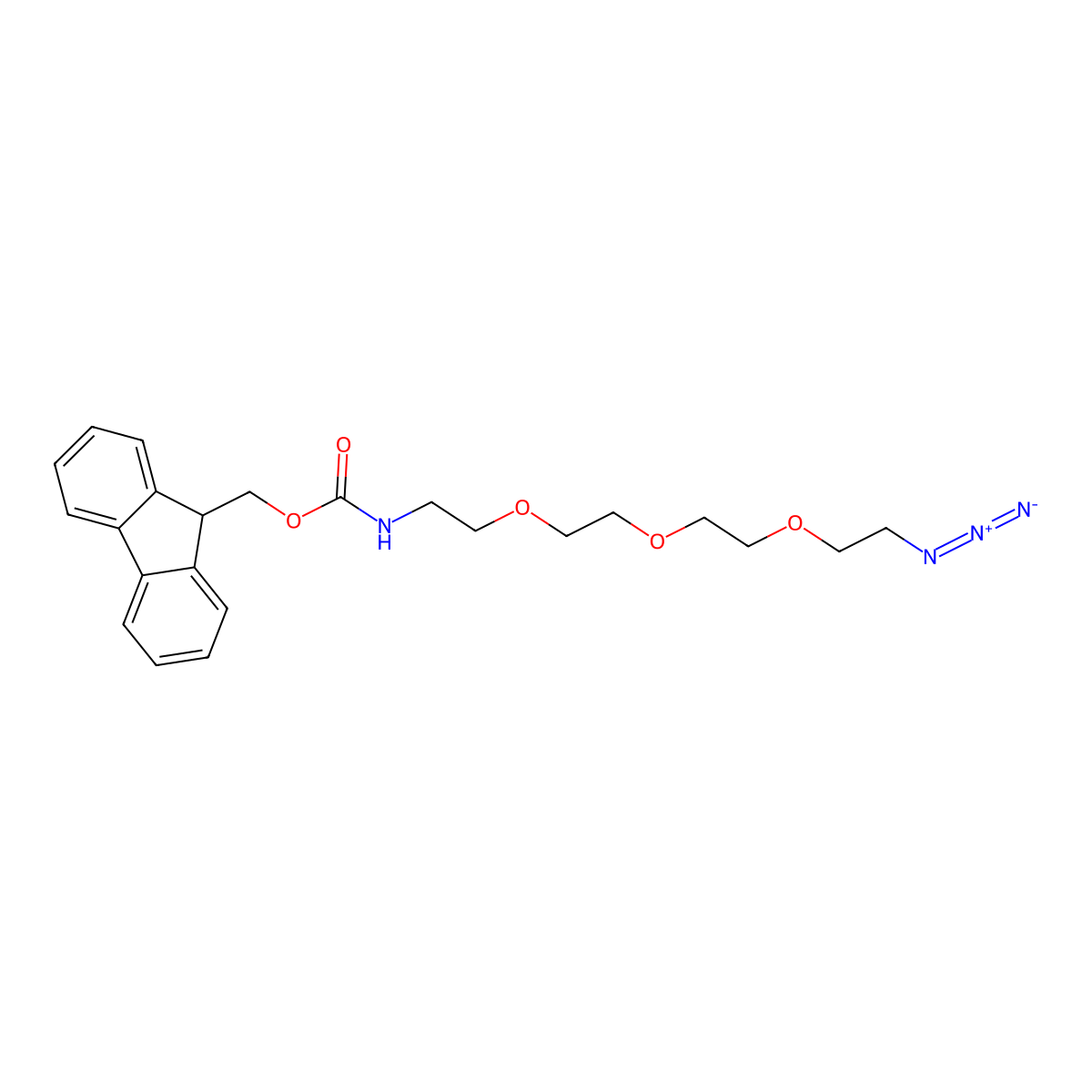 Fmoc-N-amido-PEG3-azide molecular structure, CAS 1172605-58-1