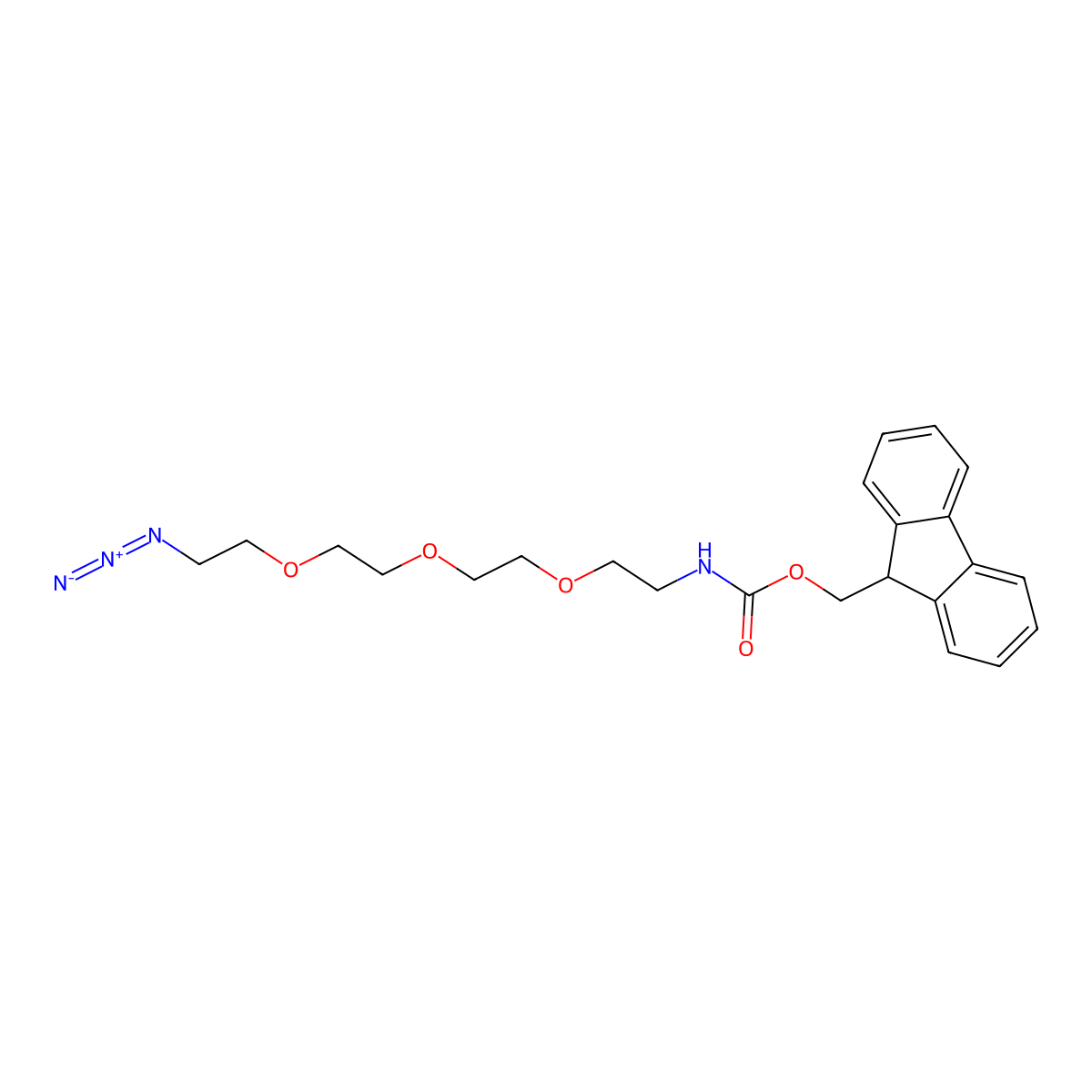 Fmoc-N-amido-PEG3-azide molecular structure, CAS 1172605-58-1