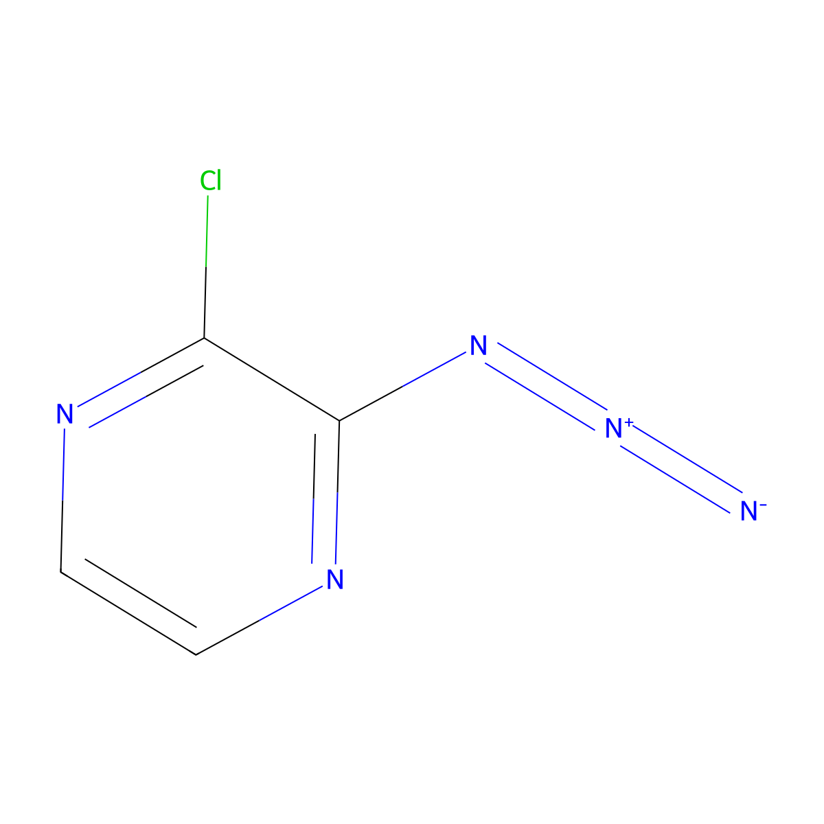 2-Azido-3-chloropyrazine molecular structure, CAS 1172608-10-4
