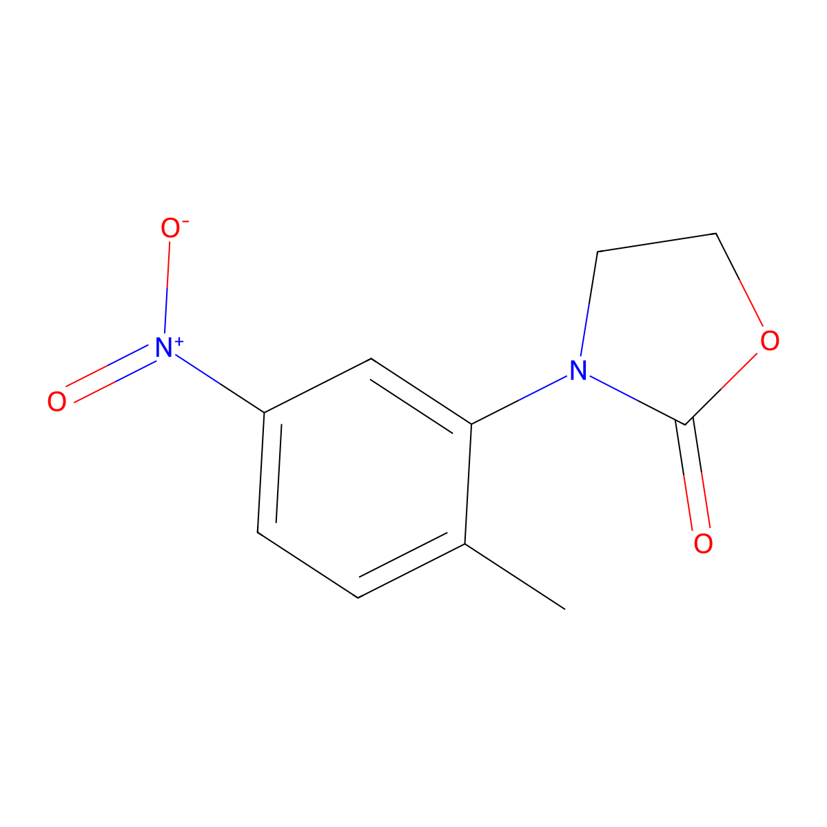 3-(2-Methyl-5-nitrophenyl)-1,3-oxazolidin-2-one molecular structure, CAS 1172621-13-4
