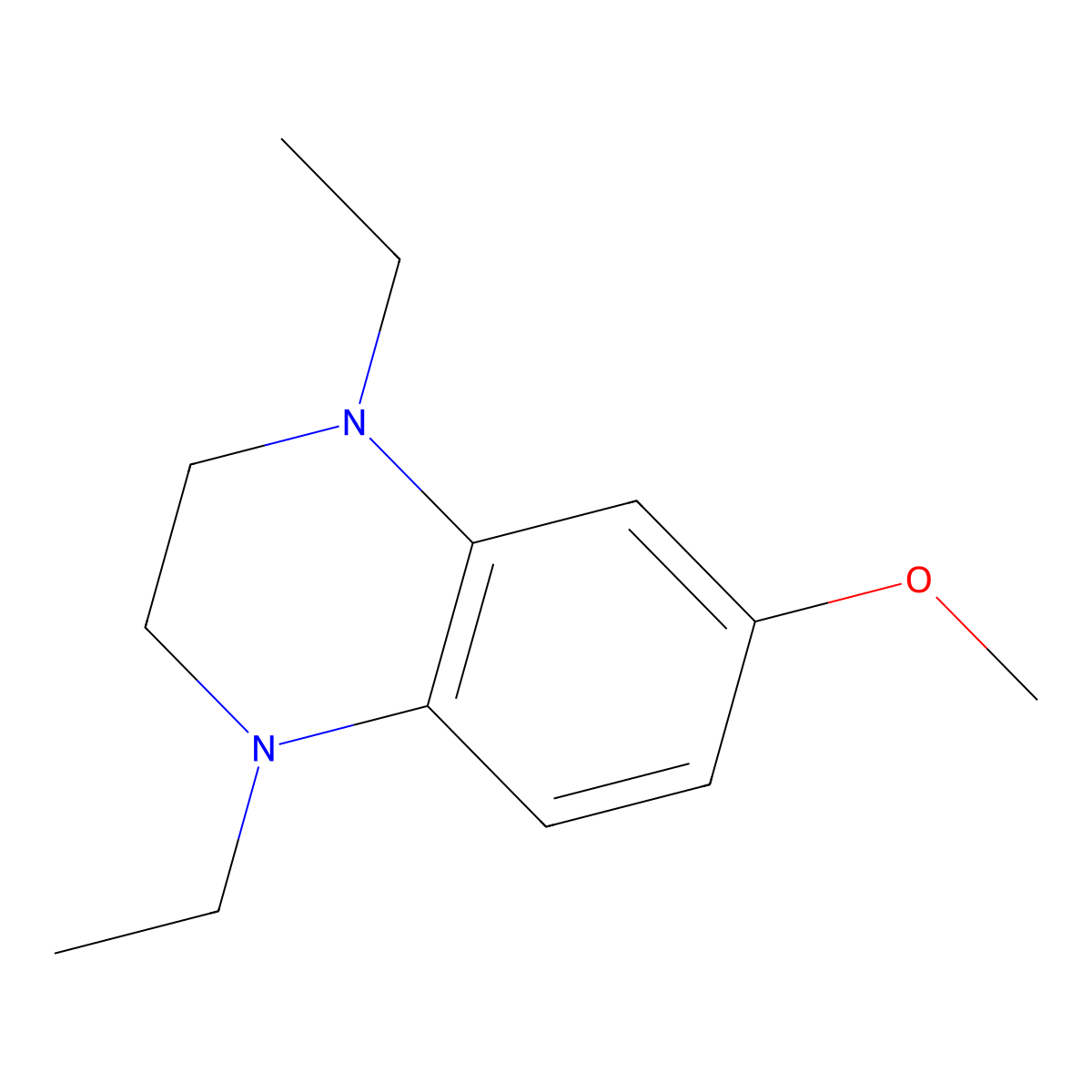 1,4-Diethyl-6-methoxy-1,2,3,4-tetrahydroquinoxaline molecular structure, CAS 1172625-85-2