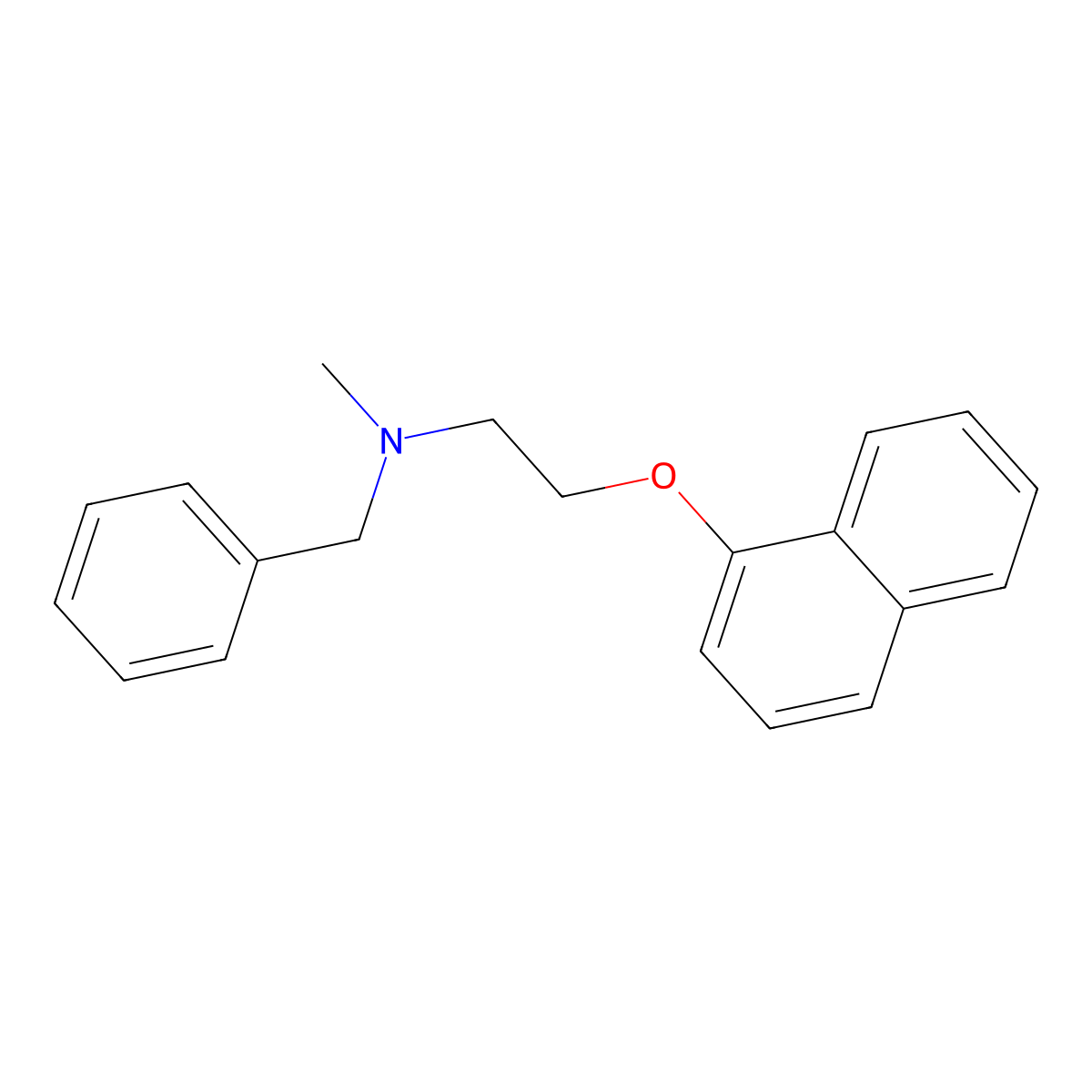 Benzyl(methyl)[2-(naphthalen-1-yloxy)ethyl]amine molecular structure, CAS 117263-75-9
