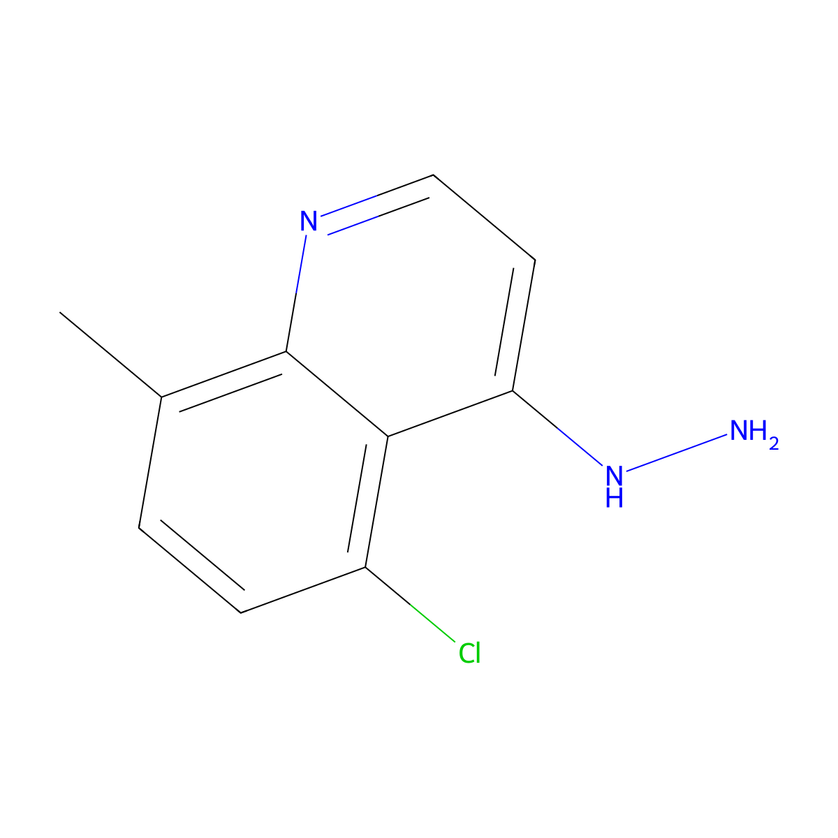 5-Chloro-4-hydrazinyl-8-methylquinoline molecular structure, CAS 1172691-88-1