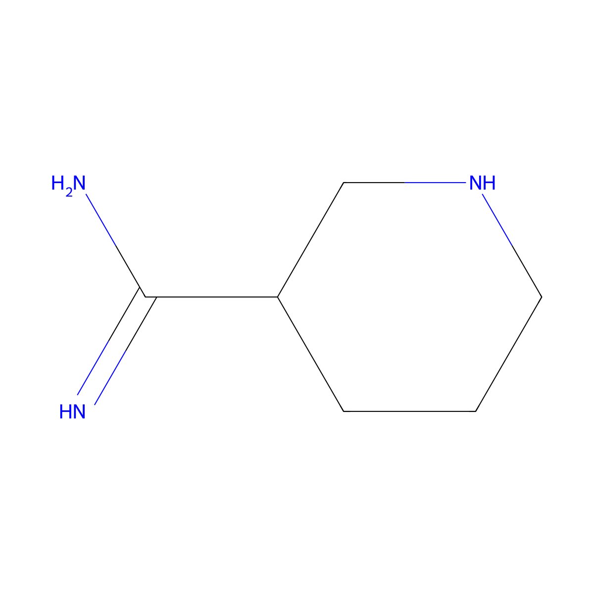 Piperidine-3-Carboximidamide molecular structure, CAS 1172692-87-3