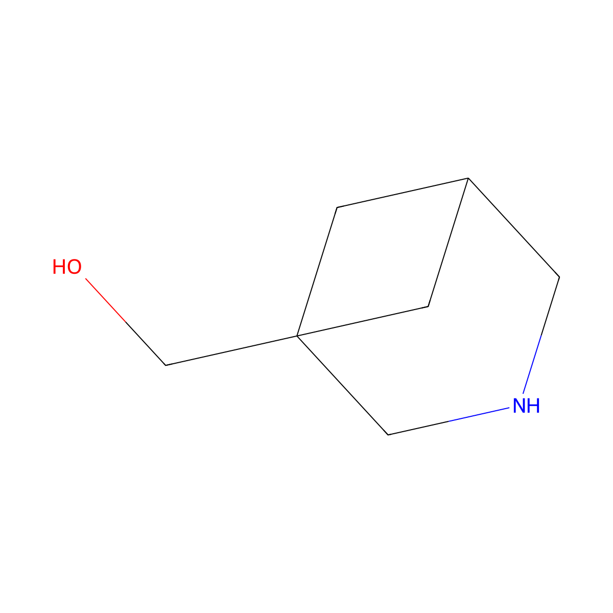{3-Azabicyclo[3.1.1]heptan-1-yl}methanol molecular structure, CAS 1172693-01-4
