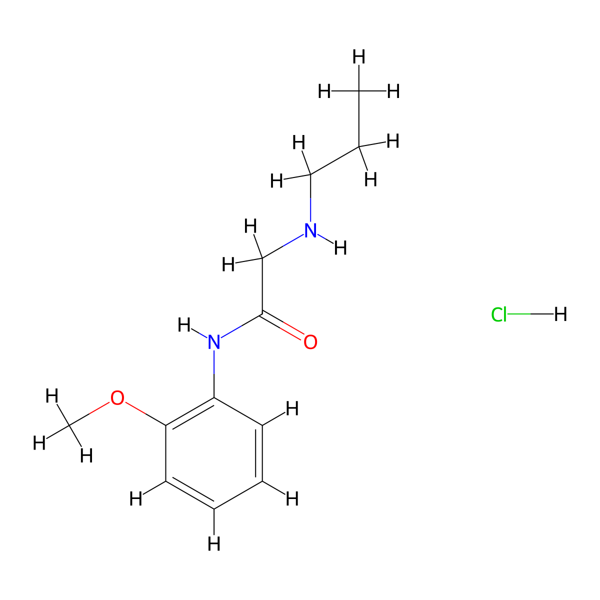 N-(2-methoxyphenyl)-2-(propylamino)acetamide hydrochloride molecular structure, CAS 1172712-77-4