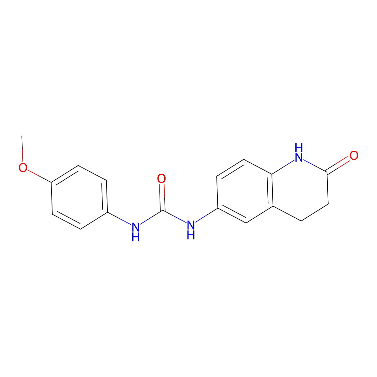 1-(4-Methoxyphenyl)-3-(2-oxo-1,2,3,4-tetrahydroquinolin-6-yl)urea molecular structure, CAS 1172736-33-2