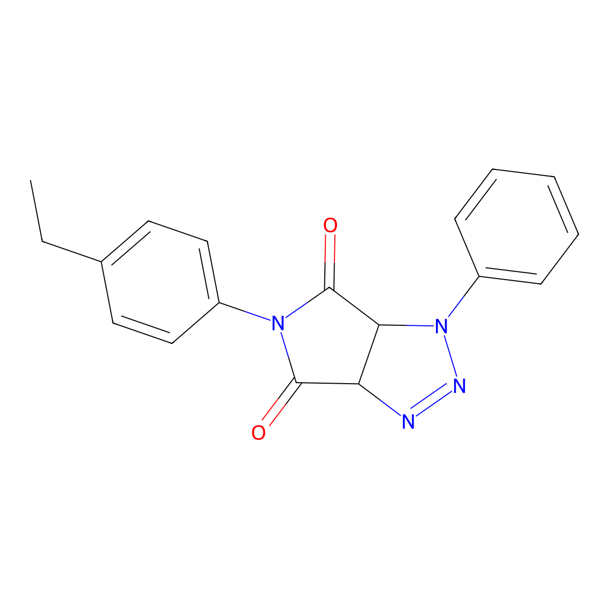 5-(4-ethylphenyl)-1-phenyl-1,6a-dihydropyrrolo[3,4-d][1,2,3]triazole-4,6(3aH,5H)-dione molecular structure, CAS 1172761-54-4