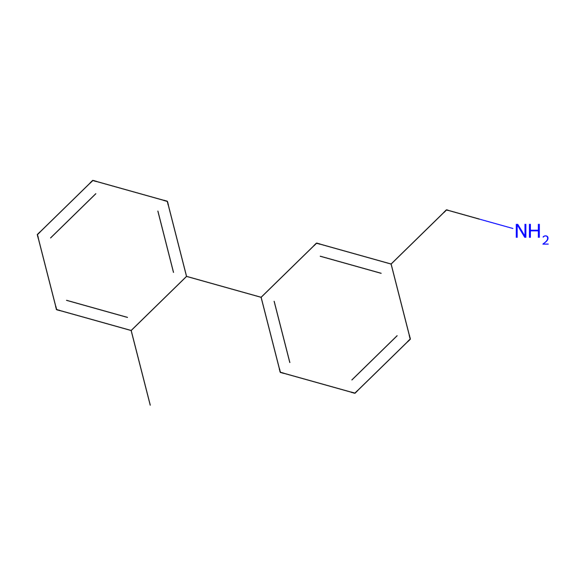 [3-(2-Methylphenyl)phenyl]methanamine molecular structure, CAS 1172784-43-8