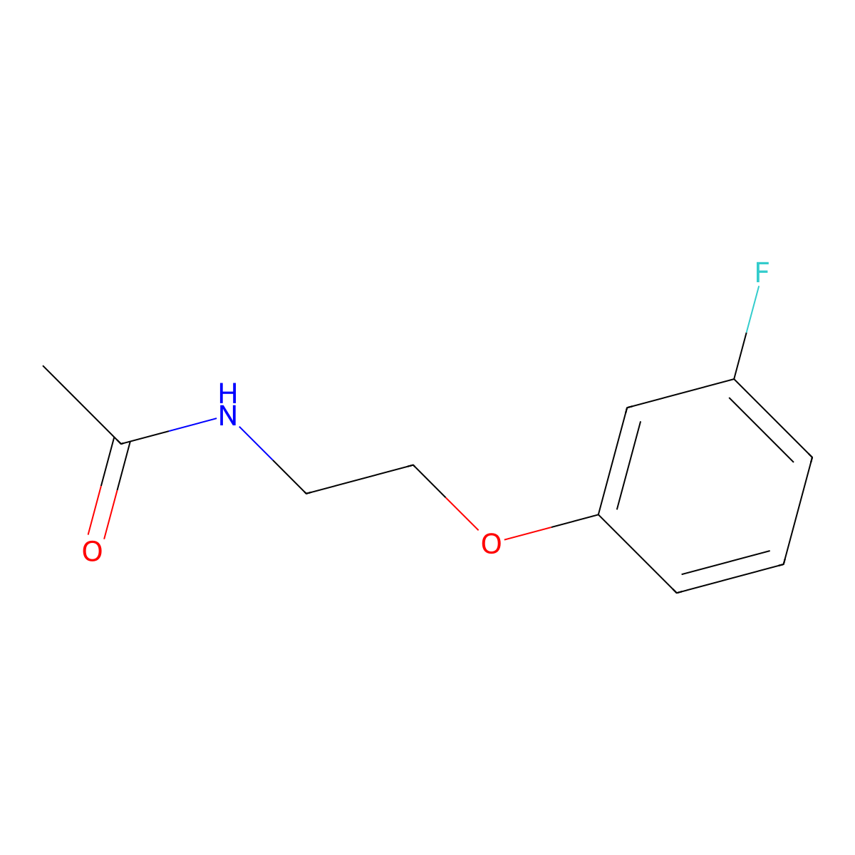 N-[2-(3-fluorophenoxy)ethyl]acetamide molecular structure, CAS 1172811-59-4