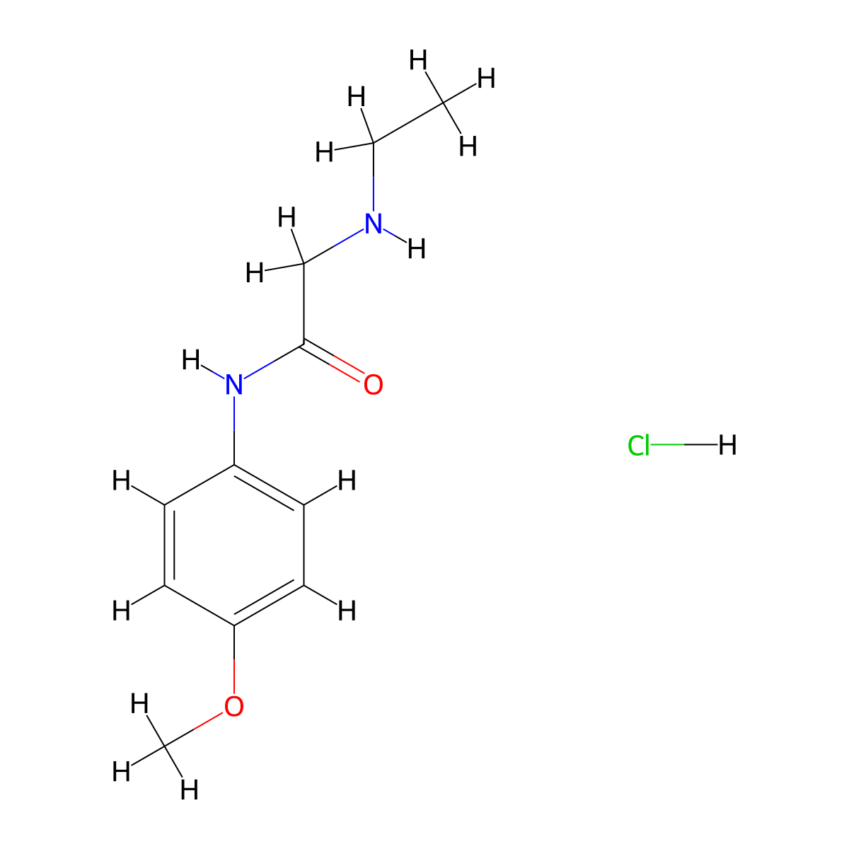 2-(ethylamino)-N-(4-methoxyphenyl)acetamide hydrochloride molecular structure, CAS 1172818-68-6