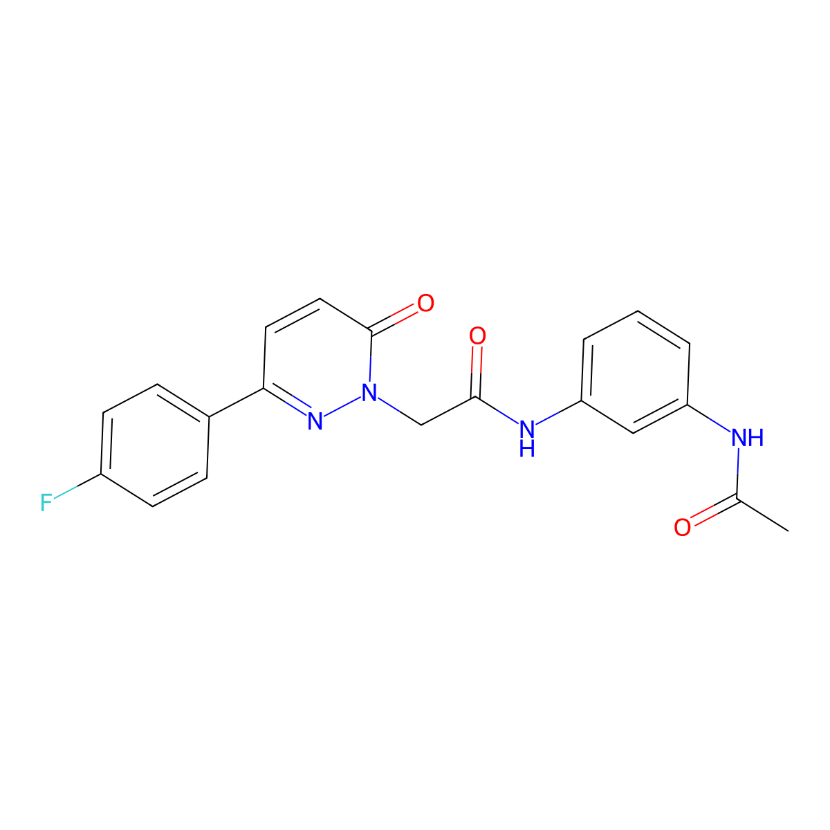 N-[3-(acetylamino)phenyl]-2-[3-(4-fluorophenyl)-6-oxopyridazin-1(6H)-yl]acetamide molecular structure, CAS 1172829-81-0