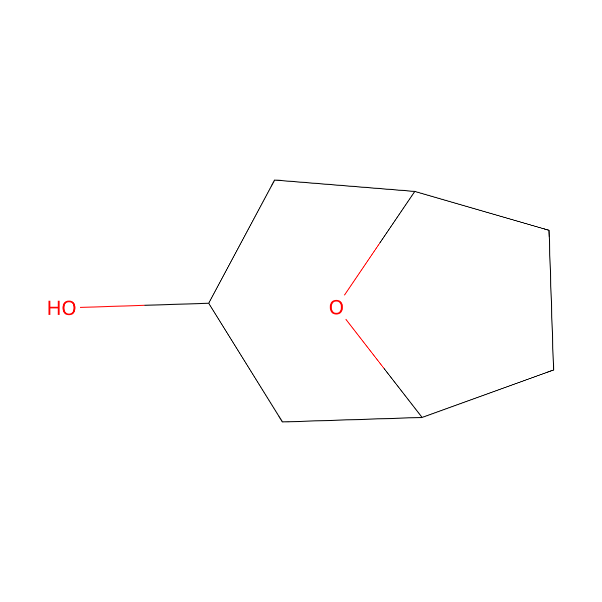 8-Oxabicyclo(3.2.1)octan-3-ol molecular structure, CAS 1172846-34-2