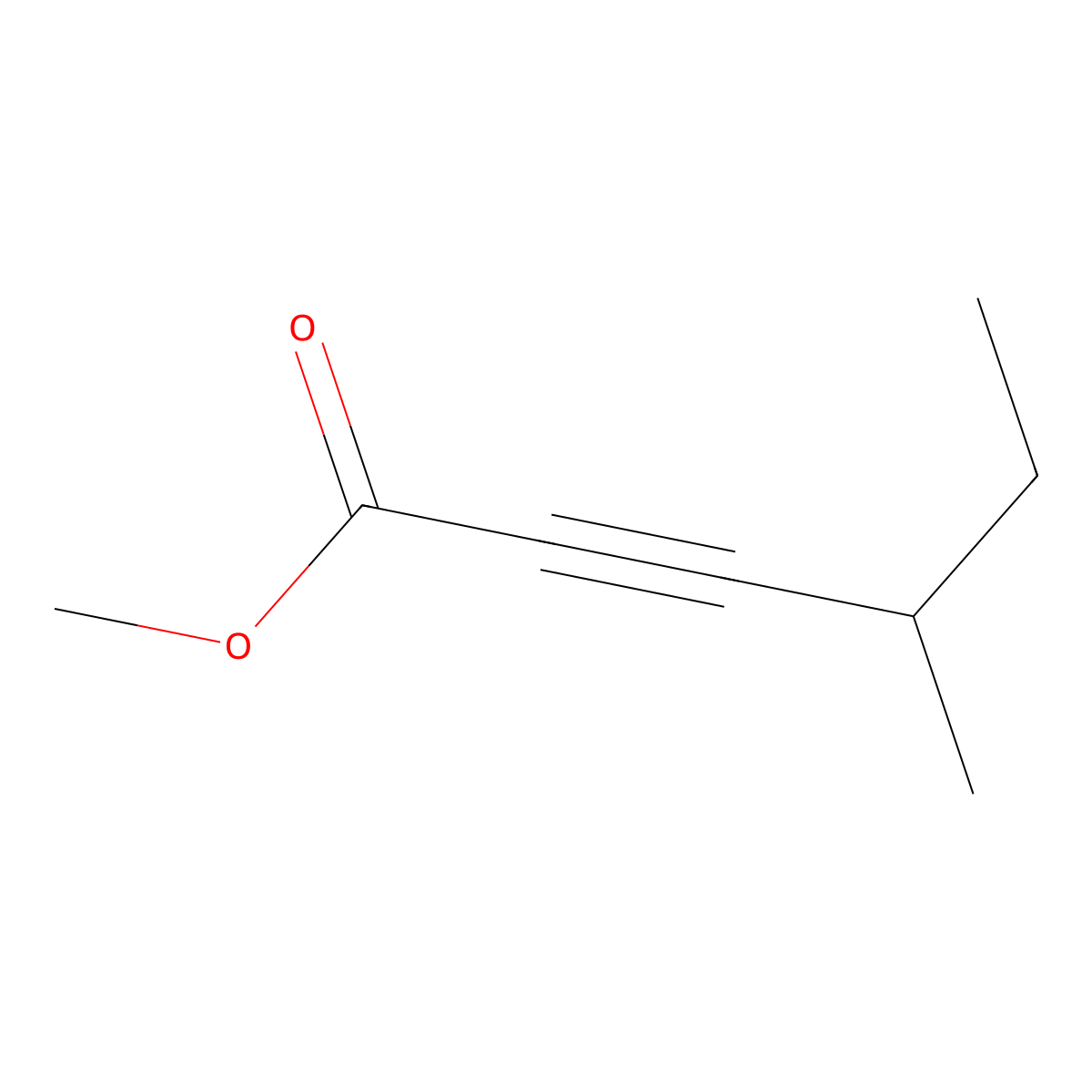 Methyl 4-methylhex-2-ynoate molecular structure, CAS 1172847-28-7