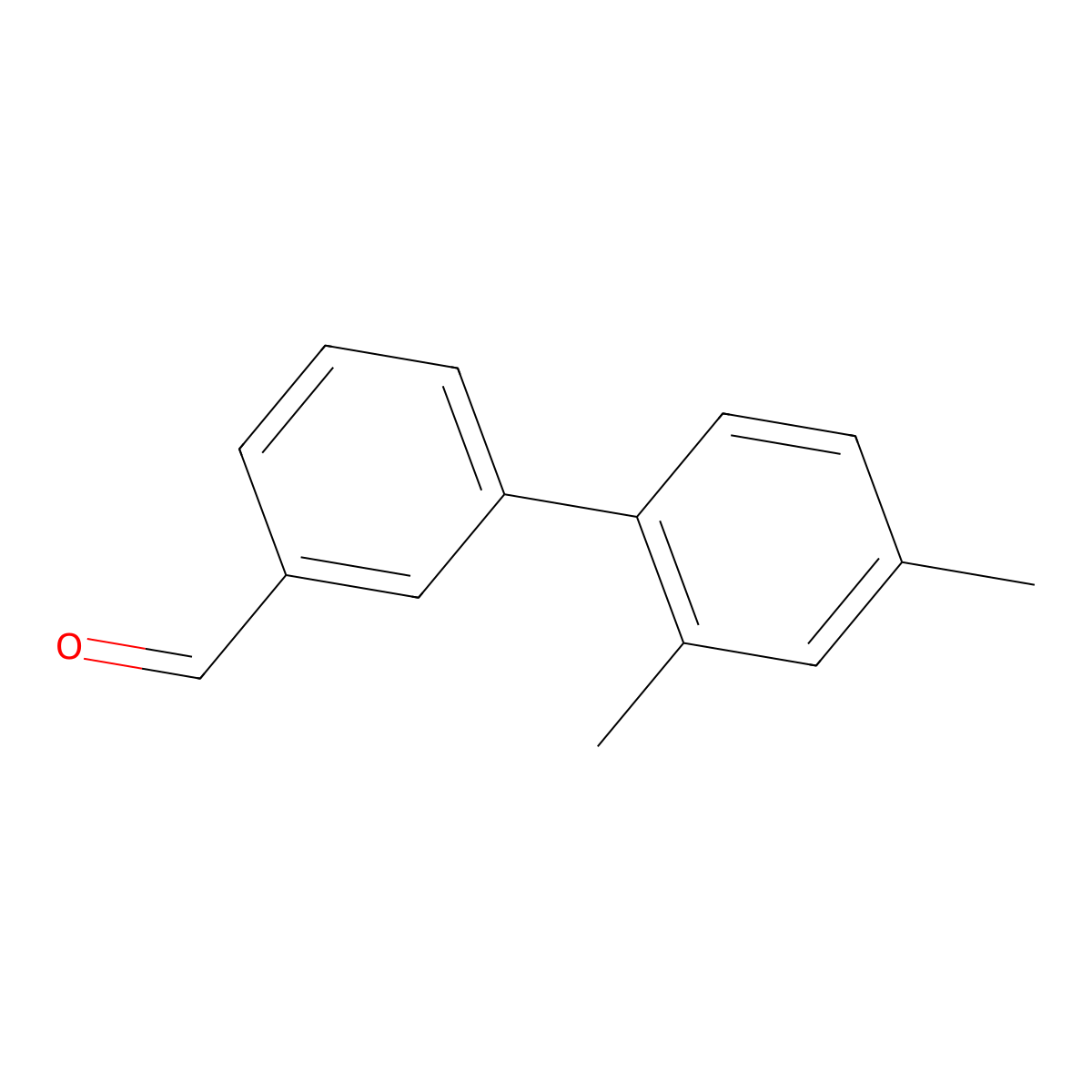 3-(2,4-Dimethylphenyl)benzaldehyde molecular structure, CAS 1172861-44-7