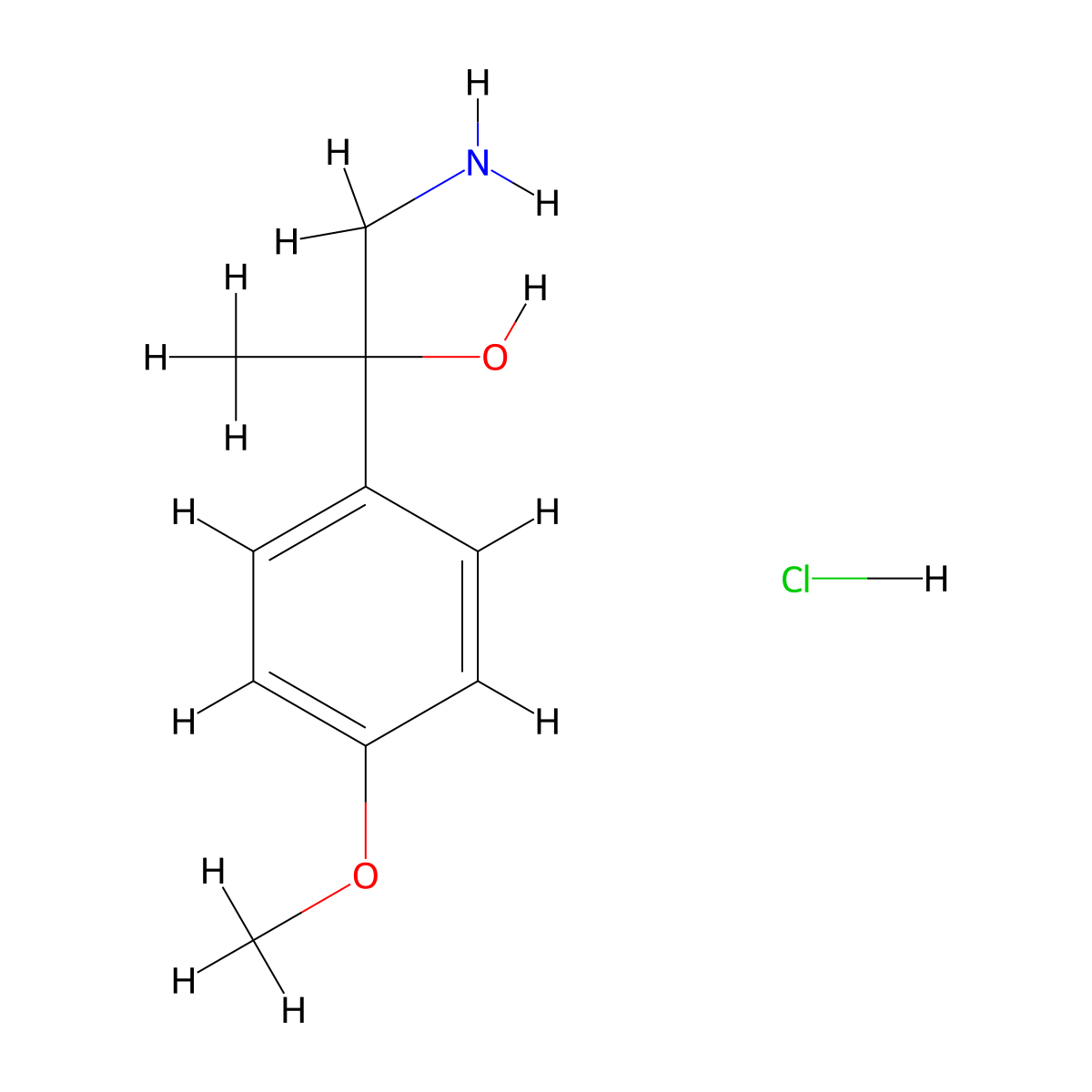 1-Amino-2-(4-methoxy-phenyl)-propan-2-ol hydrochloride molecular structure, CAS 1172878-66-8