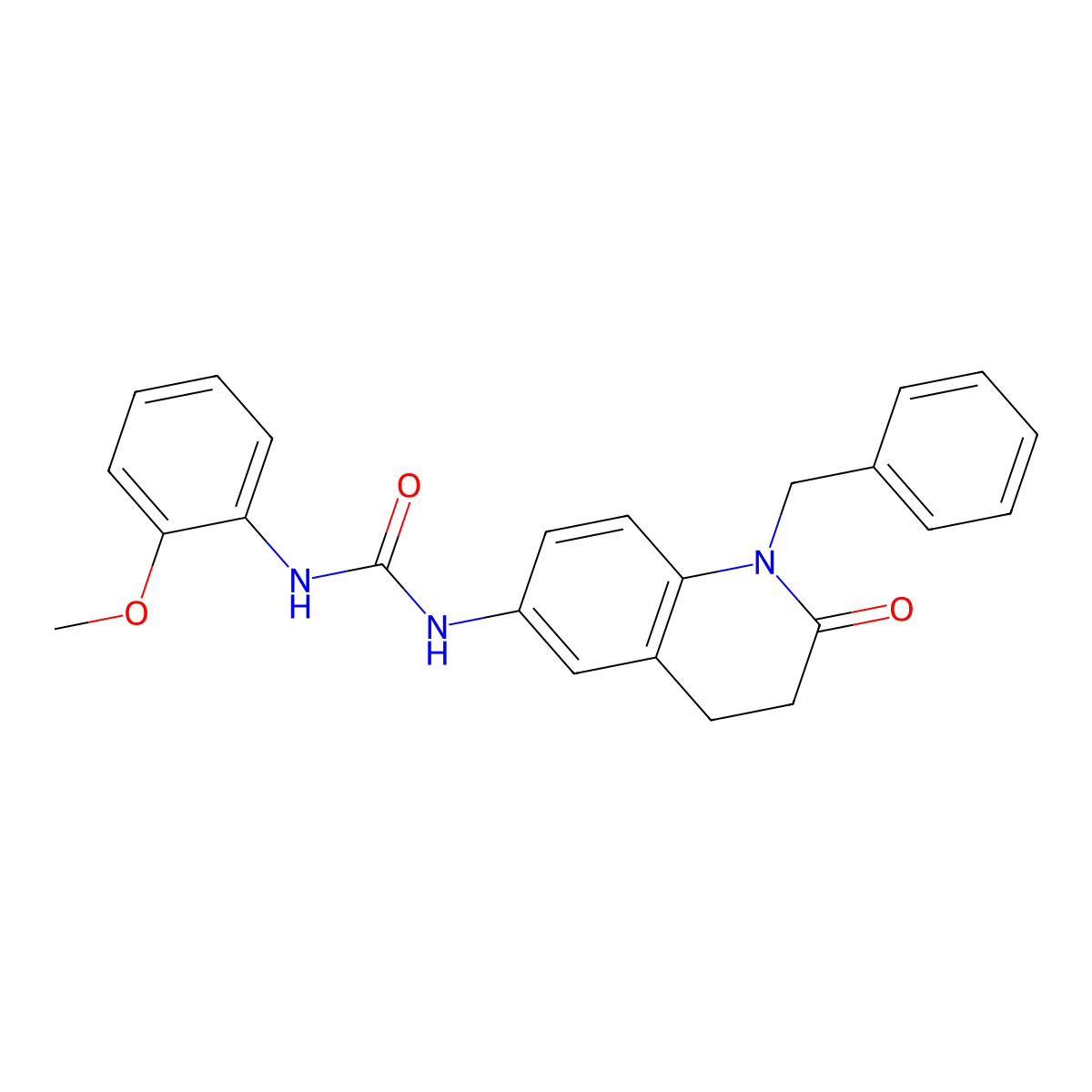 1-(1-Benzyl-2-oxo-1,2,3,4-tetrahydroquinolin-6-yl)-3-(2-methoxyphenyl)urea molecular structure, CAS 1172881-52-5
