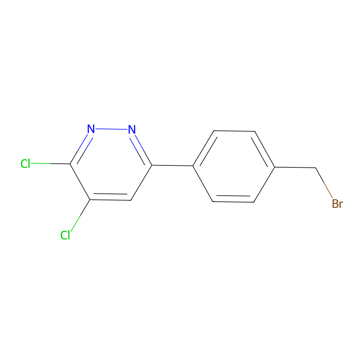 6-[4-(Bromomethyl)phenyl]-3,4-dichloropyridazine molecular structure, CAS 1172887-52-3