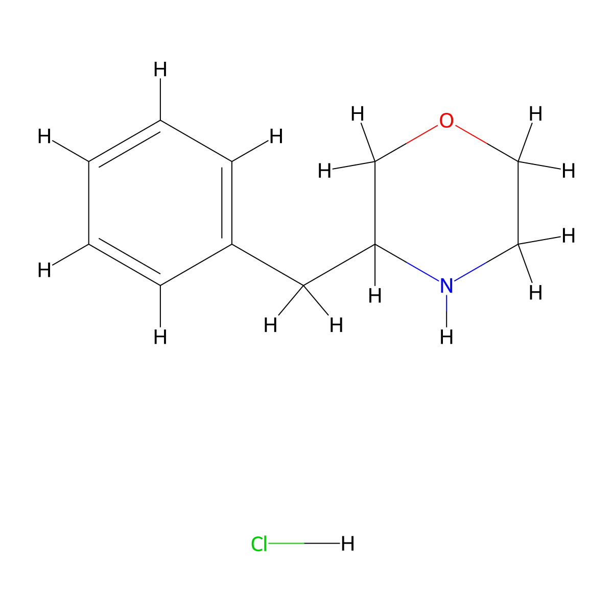 3-Benzylmorpholine hydrochloride molecular structure, CAS 1172897-29-8