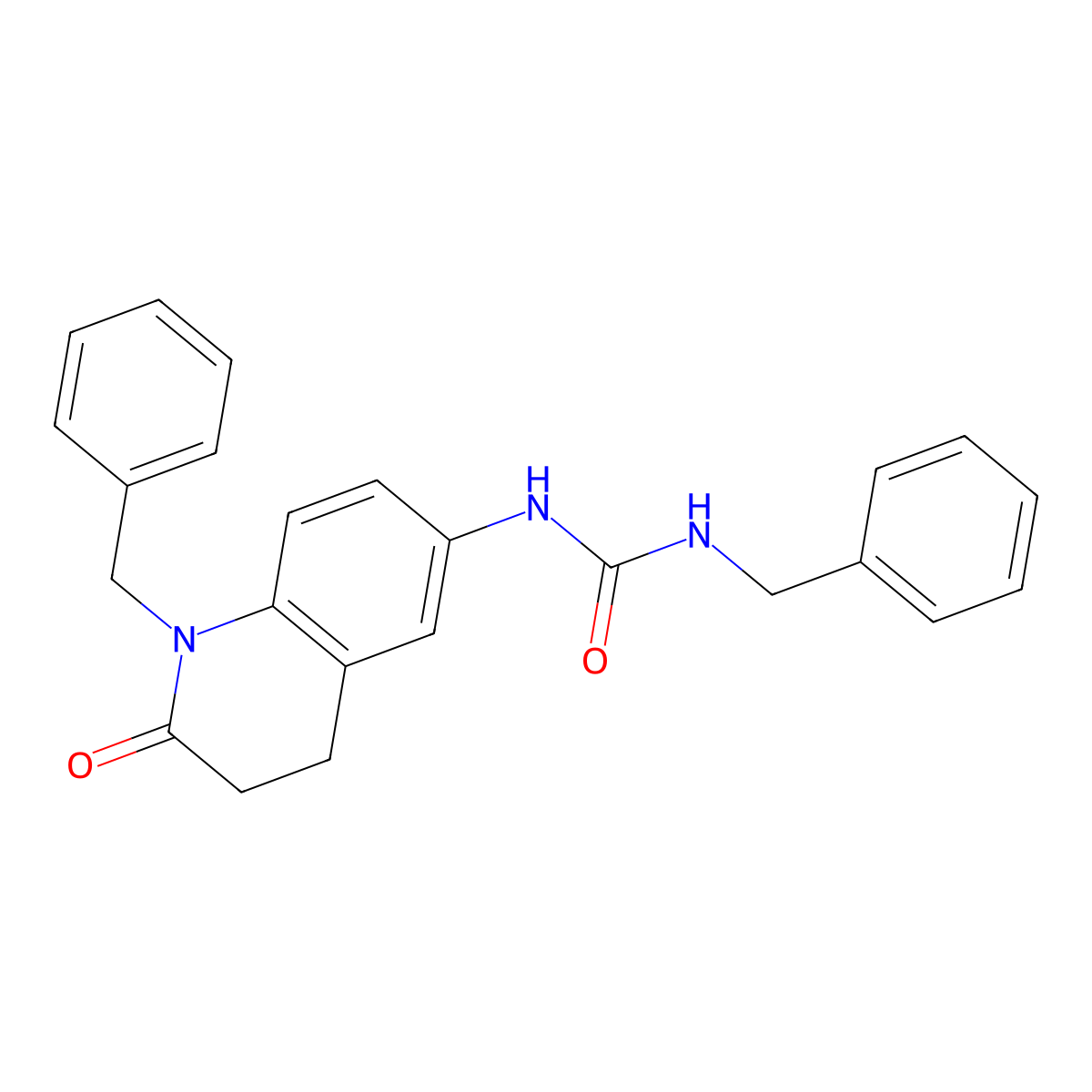 1-Benzyl-3-(1-benzyl-2-oxo-1,2,3,4-tetrahydroquinolin-6-yl)urea molecular structure, CAS 1172898-08-6