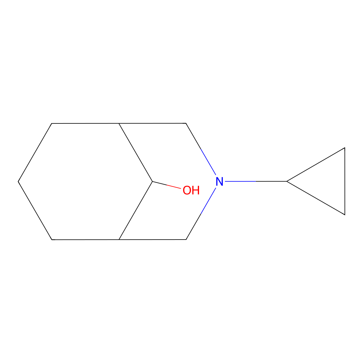 3-Cyclopropyl-3-azabicyclo[3.3.1]nonan-9-ol molecular structure, CAS 1172905-30-4