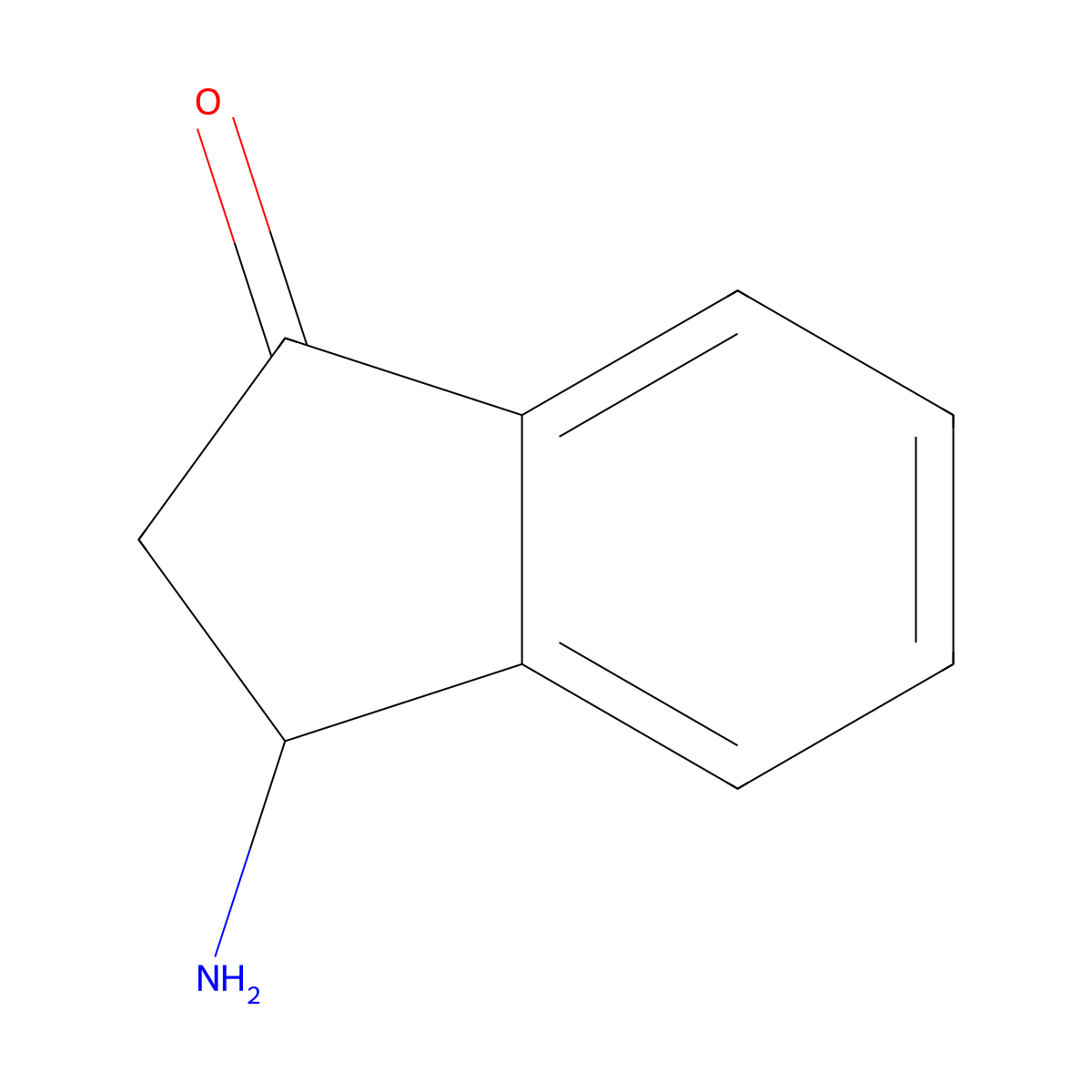 3-Amino-1-indanone molecular structure, CAS 117291-44-8