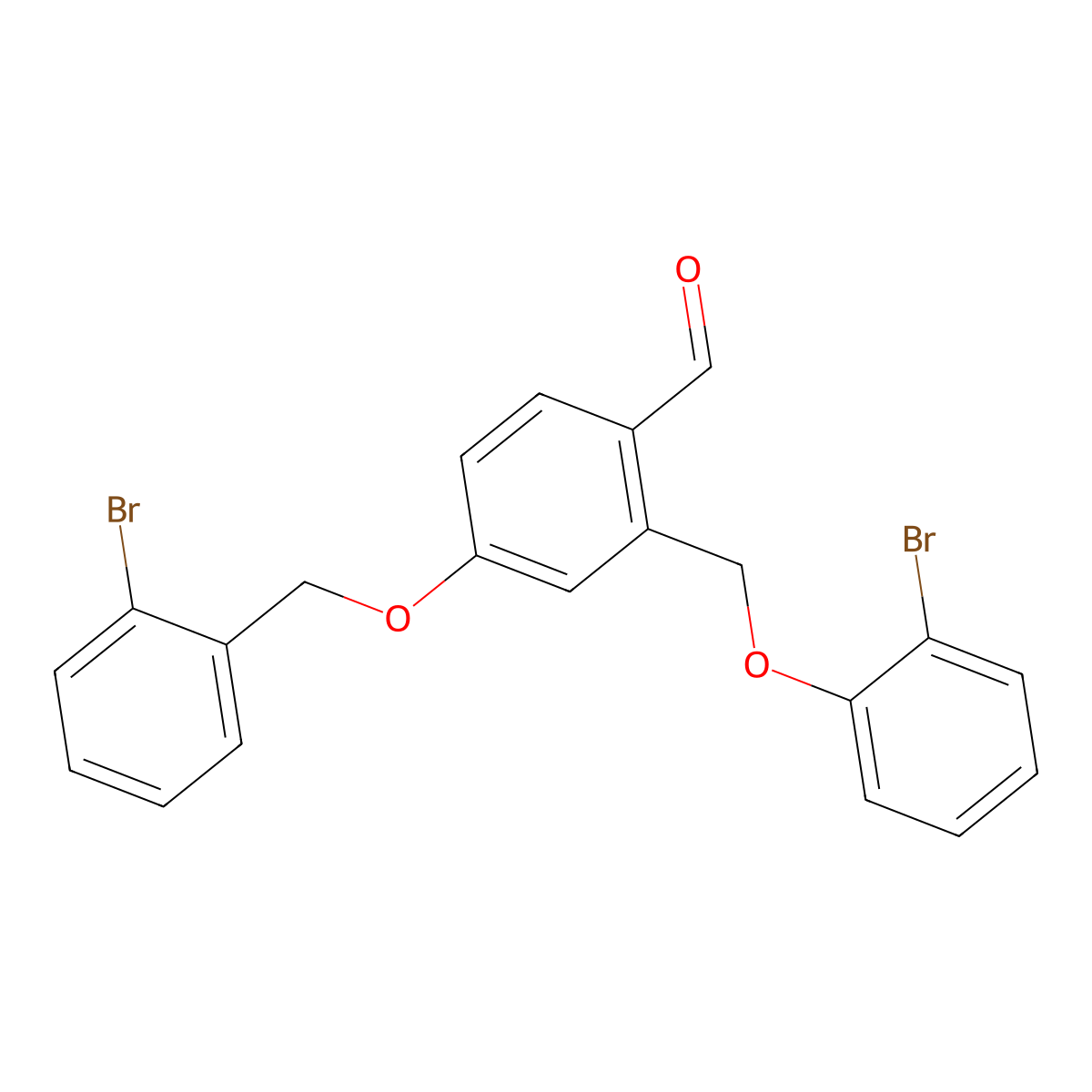 4-[(2-Bromobenzyl)oxy]-2-[(2-bromophenoxy)methyl]benzaldehyde molecular structure, CAS 1172912-83-2