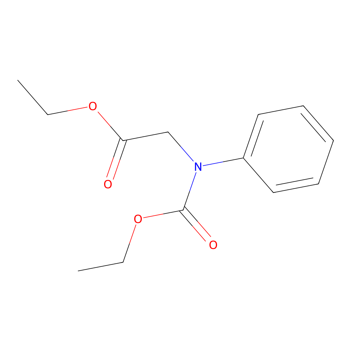 N-(Ethoxycarbonyl)phenylglycinethylester molecular structure, CAS 117292-63-4